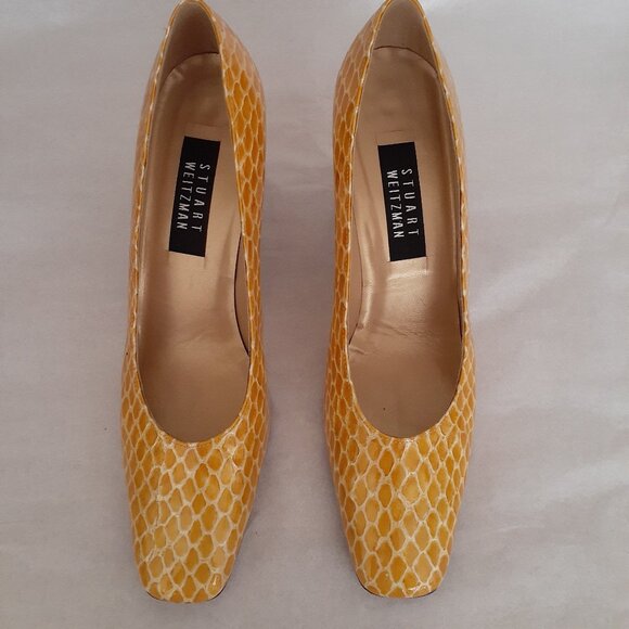 Stuart Weitzman Reptile pattern Leather Heels - Picture 2 of 13